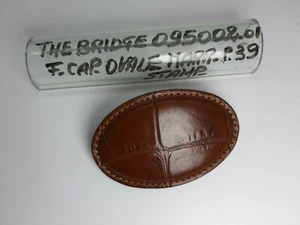 Ferma capelli - Pelle - Stampa Cocco - Marrone - 095012 - The Bridge - Picture 1 of 6