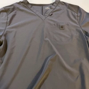 Landau Scrub Top Uni  XL Stretch Gray  One Pocket - Picture 1 of 3