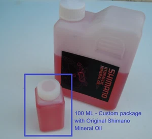Shimano - Confezione originale Olio Minerale Shimano da 100 ml SM-DB-OIL - New - Imagen 1 de 1