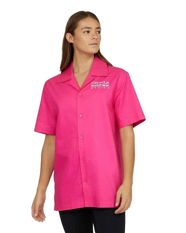 Red Bull Racing F1 Special Edition Miami Button Down Shirt - Pink Cover