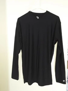 Badger Sport Compression Mock Turtleneck Black Base Layer Shirt Sz 2XL  - Picture 1 of 3