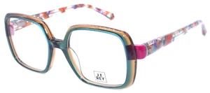 NEW J.F. REY JF1548 4332 GREEN BROWN/MULTICOLOR TEMPLES AUTHENT EYEGLASSES 51-18 - Picture 1 of 4