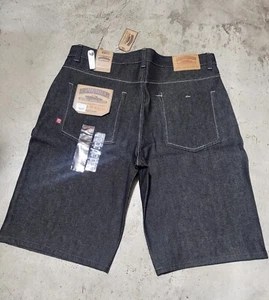 Lowrider Classic Relax Fit Denim Shorts Blue Black - Picture 1 of 6