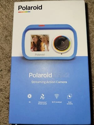 Polaroid iD922 Streaming Action Camera - Blue - Image 1 of 4