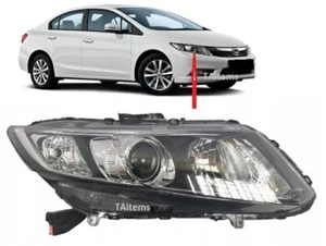 FARO DERECHO LÁMPARA HALÓGENA APTA PARA HONDA CIVIC 2012-2015 SEDÁN - Imagen 1 de 5