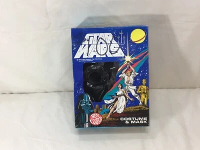 1977 Ben Cooper Star Wars Darth Vader Disfraz y Capa y Máscara Niños Halloween Foto 1 de 4