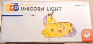 Mindware Paint Your Own Porzellan Einhorn Licht Kit Farbe enthalten Neu im Karton - Bild 1 von 3