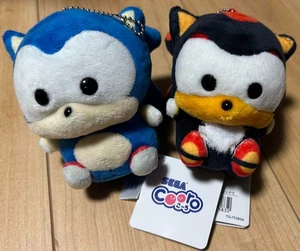 SEGA Cooro Sonic the Hedgehog Shadow Plush Toy Palm-sized Set of 2 - Picture 1 of 3