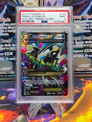 PSA 9 Mint Primal Kyogre EX #149 Primal Clash Full Art HOLO Pokemon Card - Image 1 of 2