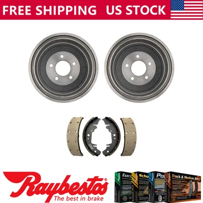 Задний комплект тормозных барабанов и тормозных колодок для 1996-1999 2000 Dodge Grand Caravan - Изображение 1 из 4