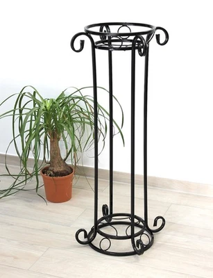 Blumensäule Metall Schwarz KW042 Blumenständer 97 cm Pflanzsäule Pflanzenständer - Bild 1 von 4