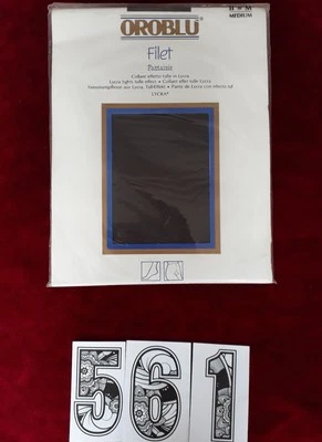 Oroblu Filet Fantasie Tights 50 denier in Soft* Size Medium Modern Classics BNIP - Image 1 of 4