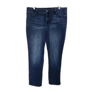 Bandolino Amy Damen Jeans 16 Blau Straight Leg Stretch - Bild 1 von 10