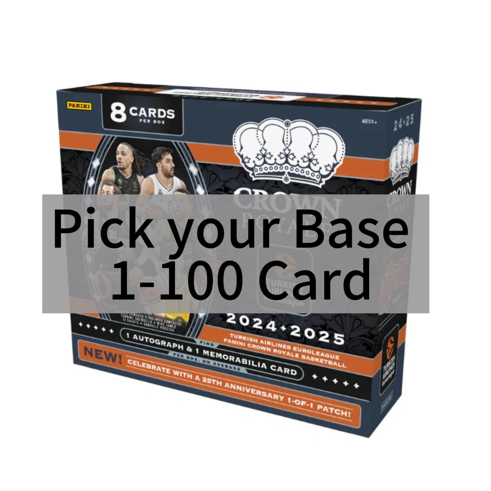 2024-25 Panini Crown Royale Euroleague Pick Your Base 1-100 - Image 1 of 1