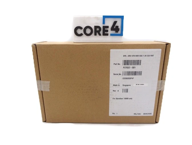 HP P27032-001 DRV 6TB HDD SAS 7.2K LFF SS10K SG *New Sealed* - Image 1 of 1