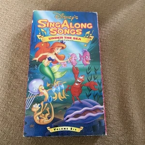 Disney's Sing Along Songs Under the Sea Volume 6 VHS Tape Little Mermaid RARE! - Bild 1 von 4