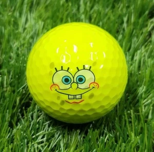 Wilson Spongebob Square Pants Logo Golf Ball 4A - Picture 1 of 2