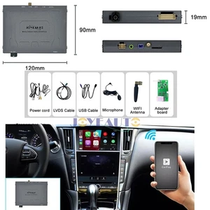 Wireless Carplay Android Auto for Infiniti Q50 Q60 Q50L QX50, Nissan Y62/Armada - Picture 1 of 9