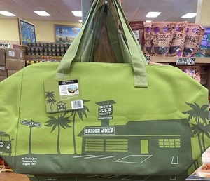 Trader Joe's 8 Gallons Reusable  Bag Cooler Large Insulated Tote Olive Green - Picture 1 of 4