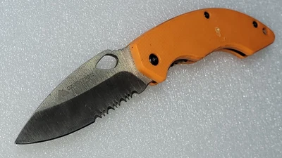 Ozark Trail Outdoor Equipment Folding Pocket Knife Combo Edge Liner Lock Orange - Image 1 of 4