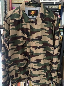 Undefeated Inc Camo Coaches Jacket/ Windbreaker Size Large Rare - Picture 1 of 6