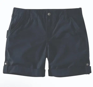 Carhartt Damen 16 Navy Ripstop Rugged Flex 5 Pocket Original Fit 9" Arbeitsshorts - Bild 1 von 17