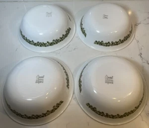 4-CORELLE Green Crazy Daisy Spring Blossom Daisy Soup Cereal Bowls 6.25” - Picture 1 of 12