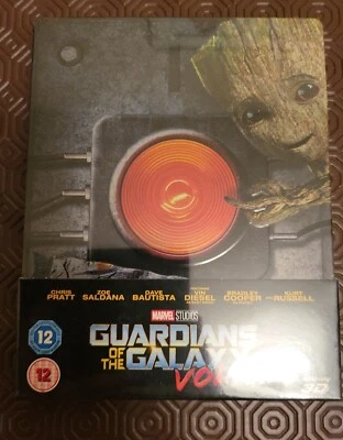 Guardians Of The Galaxy Vol. 2 Limited Edition 2D 3D Blu Ray Steelbook - Image 1 of 2