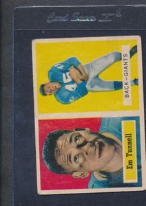 1957 Topps #035 Em Tunnell Giants Fair *473 - Imagen 1 de 1