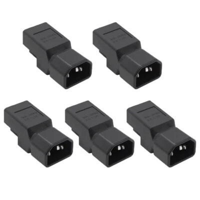 1-5Pack IEC 320 C14 Male to Nema 5-15R Female Power Adapters - Image 1 of 4
