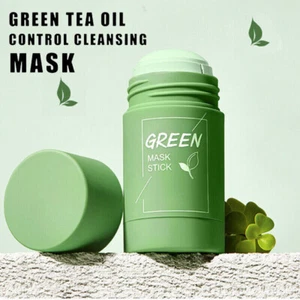 Green Tea Mask Stick Facial Cleansing Oil Acne Deep Clean Pore - Picture 1 of 13