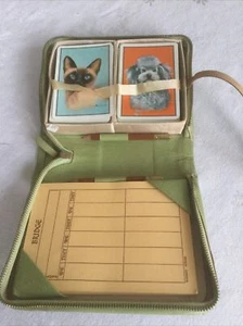 Vintage Bridge Card Game Full Set And Case - Picture 1 of 10