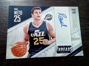 2015-16 Panini Threads Signage Rookies Raul Neto Rookie Auto RC JAZZ - Bild 1 von 2