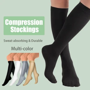 Fitness Exercise Breathable Adult Sports Football Compression Socks Stockings - Picture 1 of 16