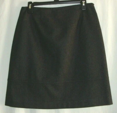J CREW Dark Gray FELTED WOOL Blend Skirt Sz 8- - Image 1 of 4