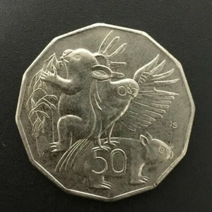 Circulated Australian 50c Fifty cent coin💰2004💰STUDENT DESIGN💰Low Mintage - Picture 1 of 2