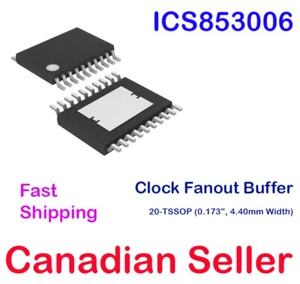 ICS853006 Differential Clock Fanout Buffer CML LVDS LVPECL SSTL 20-TSSOP Renesas - Foto 1 di 1