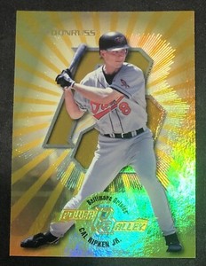 1997 Donruss Power Alley Gold Cal Ripken #'d /1000 #3 Of 24 Orioles HOF MVP