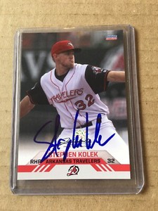 Stephen Kolek Arkansas Travelers 2022 Autographed Card Seattle Mariners Signed