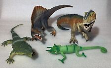 Lot of 4 Dinosaur 2 Schleich Therizinosaurus Spinosaurus Figure Toy Lot Detailed