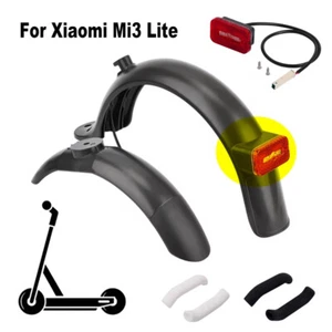 Electric Scooter Rear Fender Front Mudguard Taillight Set For Xiaomi Mi3 Lite - Picture 1 of 30