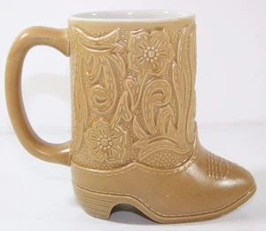 Taza Ceramarte Western Boot Stein taza de café vaquero vaquera vintage floral - Imagen 1 de 5