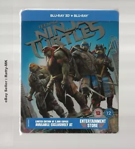 TEENAGE MUTANT NINJA TURTLES - UK EXCLUSIVE 3D + 2D BLU RAY STEELBOOK - NEW - Picture 1 of 3