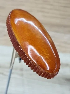 OLD ANTIQUE BALTIC AMBER BROOCH 9g - Picture 1 of 11