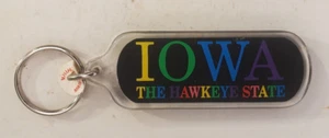 Portachiavi in acrilico ricordo dell'Occhio di Falco Iowa - Foto 1 di 2