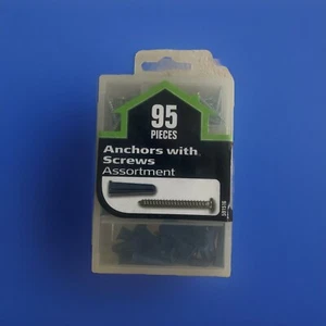 Surtido de cajas de tornillos y anclajes Hillman 591516 anclajes 95 piezas {LOTE DE 5} - Imagen 1 de 1