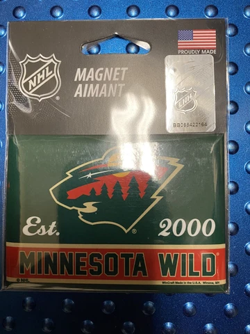 MINNESOTA WILD NHL Magnets 2.5" X 3.5" New Factory Sealed Made In USA Cover