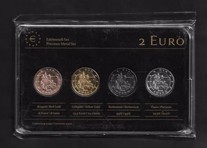 Deutschland 2 Euro Prestige Coinset, Bayern, Gold, Platin,Ruthenium veredelt,Neu - Bild 1 von 2