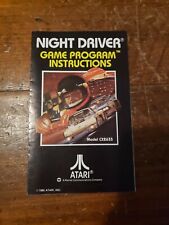 Vintage 1980 Atari Night Driver Video Game Program Instructions Booklet Only