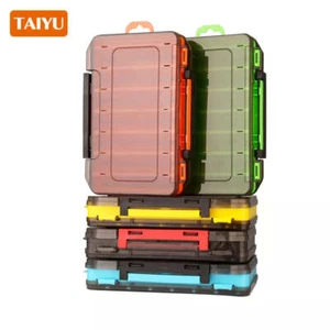 Fishing Tackle box 14 Compartments Fishing Lure Storage Case Double Sided - Bild 1 von 9